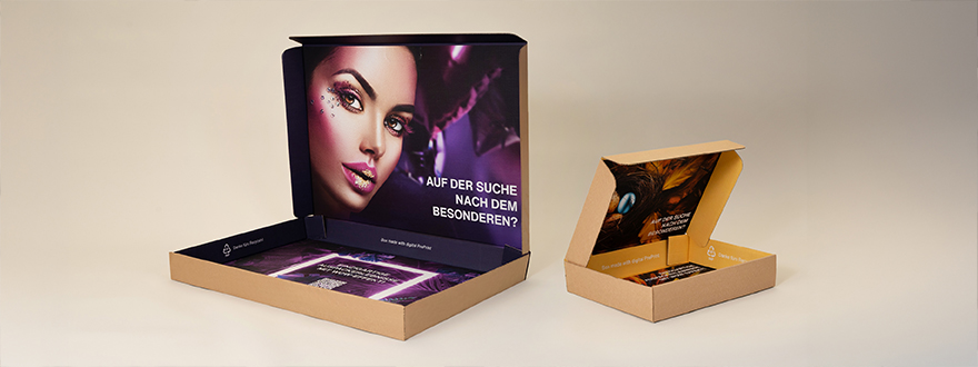 Bedruckte Verpackungen aus Wellpappe