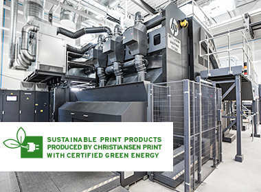 Christiansen Print use 100% green electricity